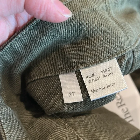REFORMATION Women's Marine Jean Size 27 In Wash Army - Picture 9 of 14
